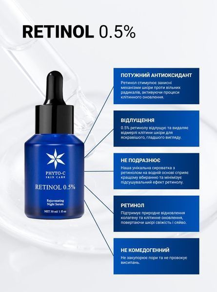Phyto-C Сироватка з ретинолом Retinol 0.5% PHYTO-0019-1 фото