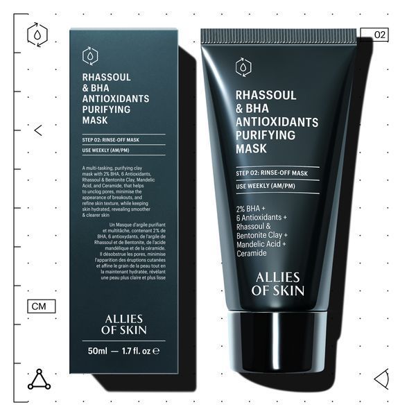 Маска очищуюча для обличчя Rhassoul & BHA Antioxidants Purifying Mask PRBPM050EN01 фото