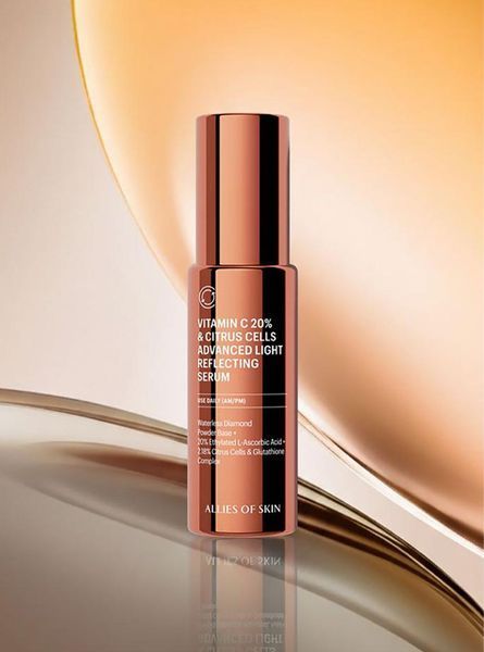 Allies of Skin Сироватка з вітаміном С та клітинами цитрусу Vitamin C 20% & Citrus Cells Advanced Firm & Glow Serum 2027772200 фото