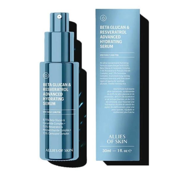 Allies of Skin Сироватка зволожуюча з бета-глюканом Beta Glucan & Resveratrol Advanced Hydrating Serum 20282822000 фото