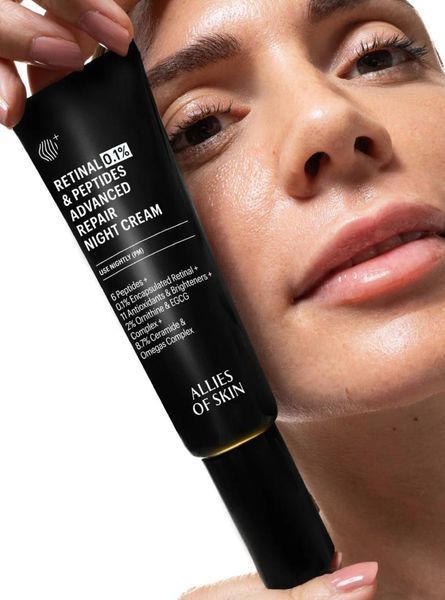 Allies of Skin Нічний антивіковий крем з ретиналем 0.1% Retinal & Peptides Repair Night Cream 20021289567 фото