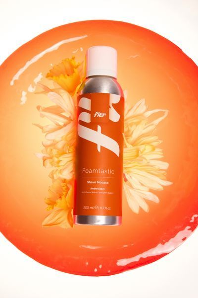 FLER мус для гоління з екстрактом моркви та олією ши Foamtastic Amber Shave Mousse, 200 ml FOA-AMB-200 фото